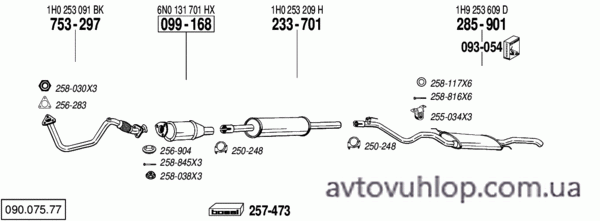 VOLKSWAGEN Golf III (1.4i / 07/95-05/98)