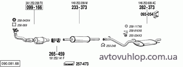 VOLKSWAGEN Golf III (1.8i / 07/95-12/97)