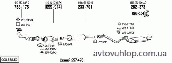 VOLKSWAGEN Golf III (1.8i / 08/93-03/95)