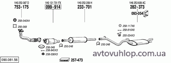 VOLKSWAGEN Golf III (1.8i / 08/93-06/95)