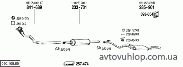 VOLKSWAGEN Golf III (1.9 Diesel / 08/93-04/99)