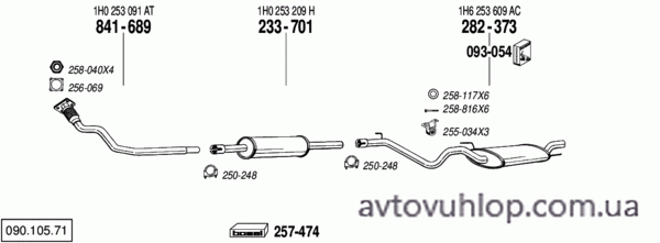 VOLKSWAGEN Golf III (1.9 Diesel / 08/93-12/97)