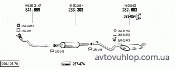 VOLKSWAGEN Golf III (1.9 Diesel / 11/91-07/93)