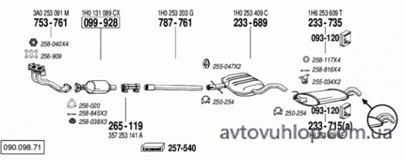 VOLKSWAGEN Golf III (2.0i,GTi / 09/93-12/01)