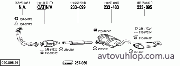 VOLKSWAGEN Golf III (2.8 VR6 / 08/93-12/97)