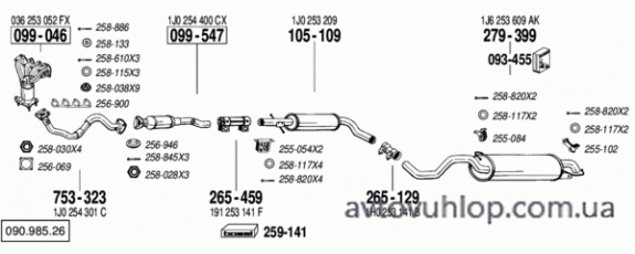 VOLKSWAGEN Golf IV (1.4i -16V / 10/01-06/04)