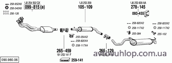 VOLKSWAGEN Golf IV (1.6i / 09/00-06/04)