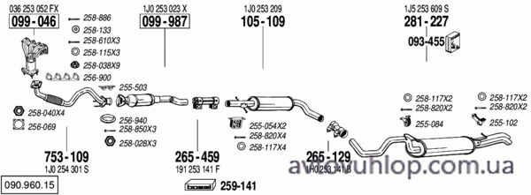 VOLKSWAGEN Golf IV (1.6i -16V / 05/99-04/02)