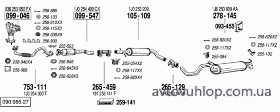 VOLKSWAGEN Golf IV (1.6i -16V / 10/01-06/04)