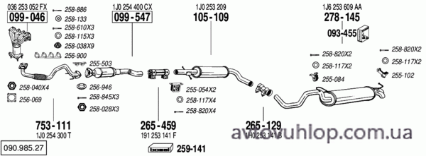 VOLKSWAGEN Golf IV (1.6i -16V / 10/01-06/04)