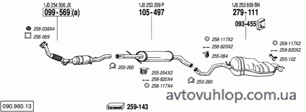 VOLKSWAGEN Golf IV (2.0i / 05/01-06/04)