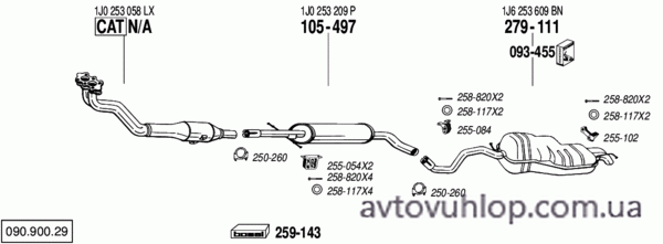 VOLKSWAGEN Golf IV (2.3i GTi VR5 / 10/97-04/01)