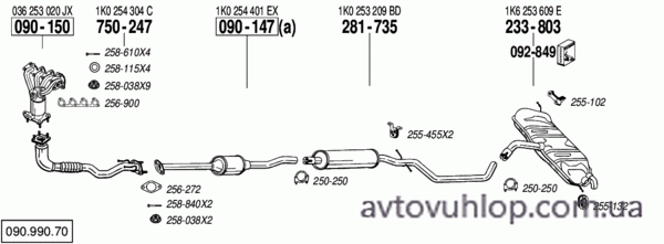 VOLKSWAGEN Golf V (1.4 FSi / 05/06-11/08)