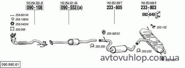 VOLKSWAGEN Golf V (1.4 FSi / 11/04-07/06)