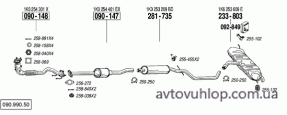VOLKSWAGEN Golf V (1.4i -16V / 10/03-11/04)