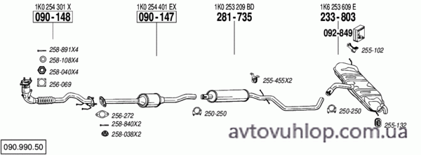 VOLKSWAGEN Golf V (1.4i -16V / 10/03-11/04)