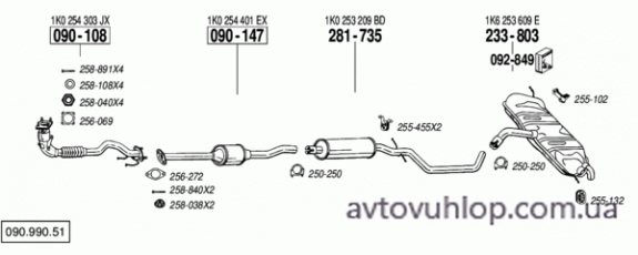 VOLKSWAGEN Golf V (1.4i -16V / 11/04-05/06)
