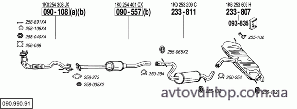 VOLKSWAGEN Golf V (1.6 FSi / 05/04-07/05)