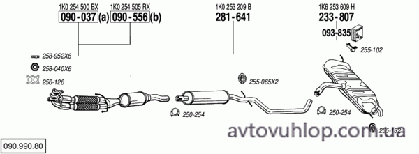 VOLKSWAGEN Golf V (1.6i / 01/04-11/08)
