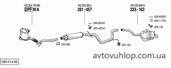 VOLKSWAGEN Golf V (1.9 TDi Turbo Diesel / 05/07-06/09)