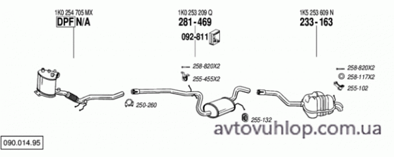 VOLKSWAGEN Golf V (2.0 TDi Turbo Diesel / 05/07-06/09)