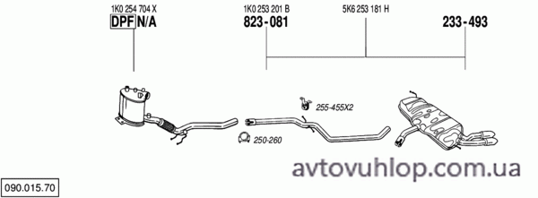 VOLKSWAGEN Golf VI (2.0 TDi Turbo Diesel / 10/08-11/12)