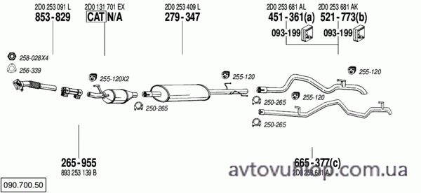 VOLKSWAGEN LT (LT 28,35 2.8 TDi Turbo Diesel / 07/97-08/06)