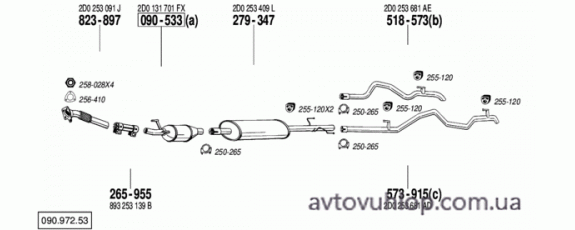 VOLKSWAGEN LT (LT 46(4,6T) 2.5 TDi Turbo Diesel / 05/96-05/01)