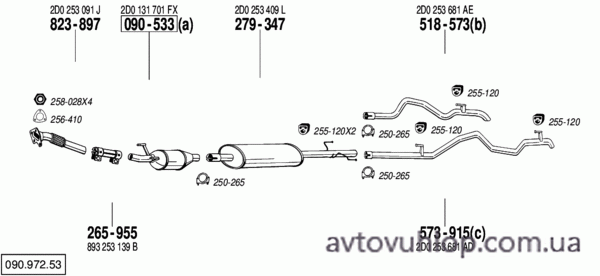 VOLKSWAGEN LT (LT 46(4,6T) 2.5 TDi Turbo Diesel / 05/96-05/01)