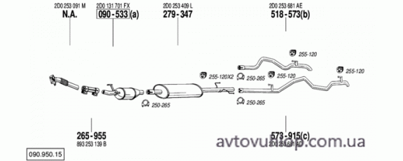 VOLKSWAGEN LT (LT 46(4,6T) 2.5 TDi Turbo Diesel / 05/96-08/06)