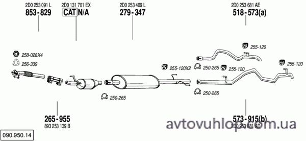 VOLKSWAGEN LT (LT 46(4,6T)  2.8 TDi Turbo Diesel / 05/97-08/06)