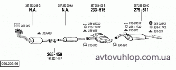 VOLKSWAGEN Passat (1.8 -16V / 04/88-07/92)