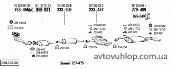 VOLKSWAGEN Passat (1.8i / 04/88-07/90)