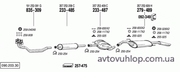 VOLKSWAGEN Passat (1.8i / 04/88-07/90)