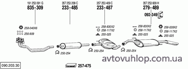 VOLKSWAGEN Passat (1.8i / 04/88-07/90)