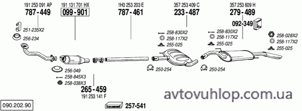 VOLKSWAGEN Passat (1.8i / 04/88-07/91)