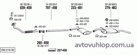 VOLKSWAGEN Passat (1.9 Diesel / 05/89-07/91)