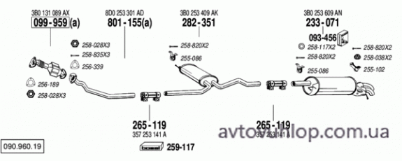 VOLKSWAGEN Passat (1.9 TDi Turbo Diesel / 01/99-09/00)