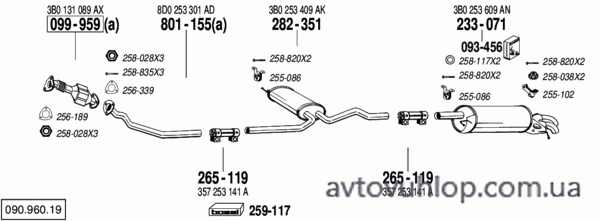 VOLKSWAGEN Passat (1.9 TDi Turbo Diesel / 01/99-09/00)