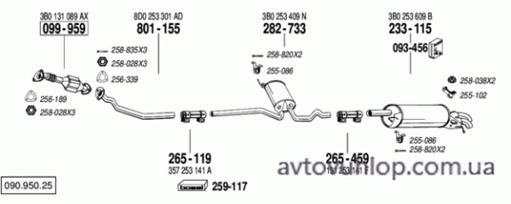 VOLKSWAGEN Passat (1.9 TDi Turbo Diesel / 05/98-09/00)
