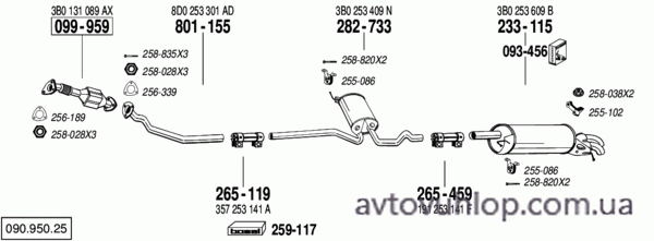 VOLKSWAGEN Passat (1.9 TDi Turbo Diesel / 05/98-09/00)