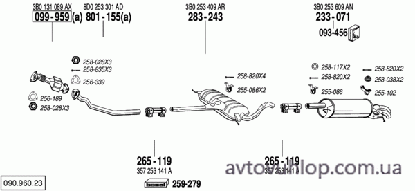 VOLKSWAGEN Passat (1.9 TDi Turbo Diesel / 10/00-06/05)