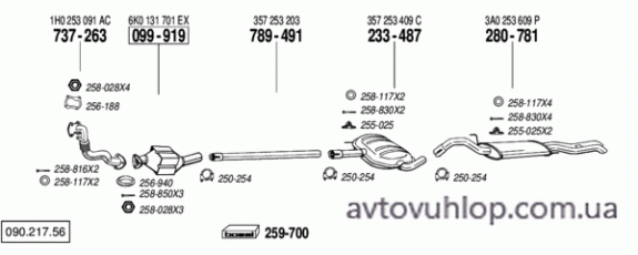 VOLKSWAGEN Passat (1.9 TDi Turbo Diesel / 10/93-12/96)
