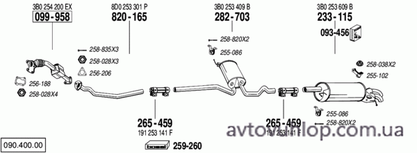 VOLKSWAGEN Passat (1.9 TDi Turbo Diesel / 10/96-09/00)