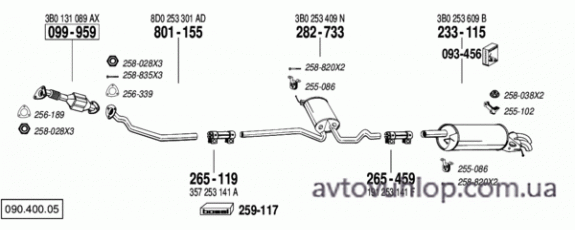 VOLKSWAGEN Passat (1.9 TDi Turbo Diesel / 10/96-09/00)