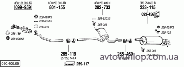 VOLKSWAGEN Passat (1.9 TDi Turbo Diesel / 10/96-09/00)
