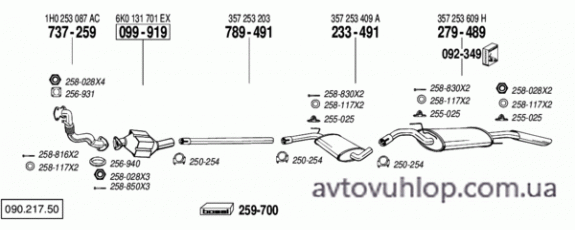 VOLKSWAGEN Passat (1.9 Turbo Diesel / 08/91-09/93)