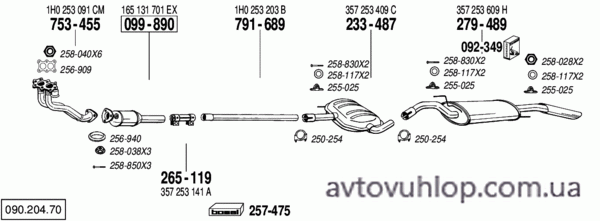 VOLKSWAGEN Passat (2.0i / 08/91-09/93)