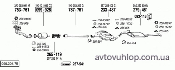 VOLKSWAGEN Passat (2.0i / 10/93-12/96)