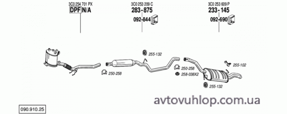 VOLKSWAGEN Passat (2.0 TDi Turbo Diesel / 03/05-05/09)